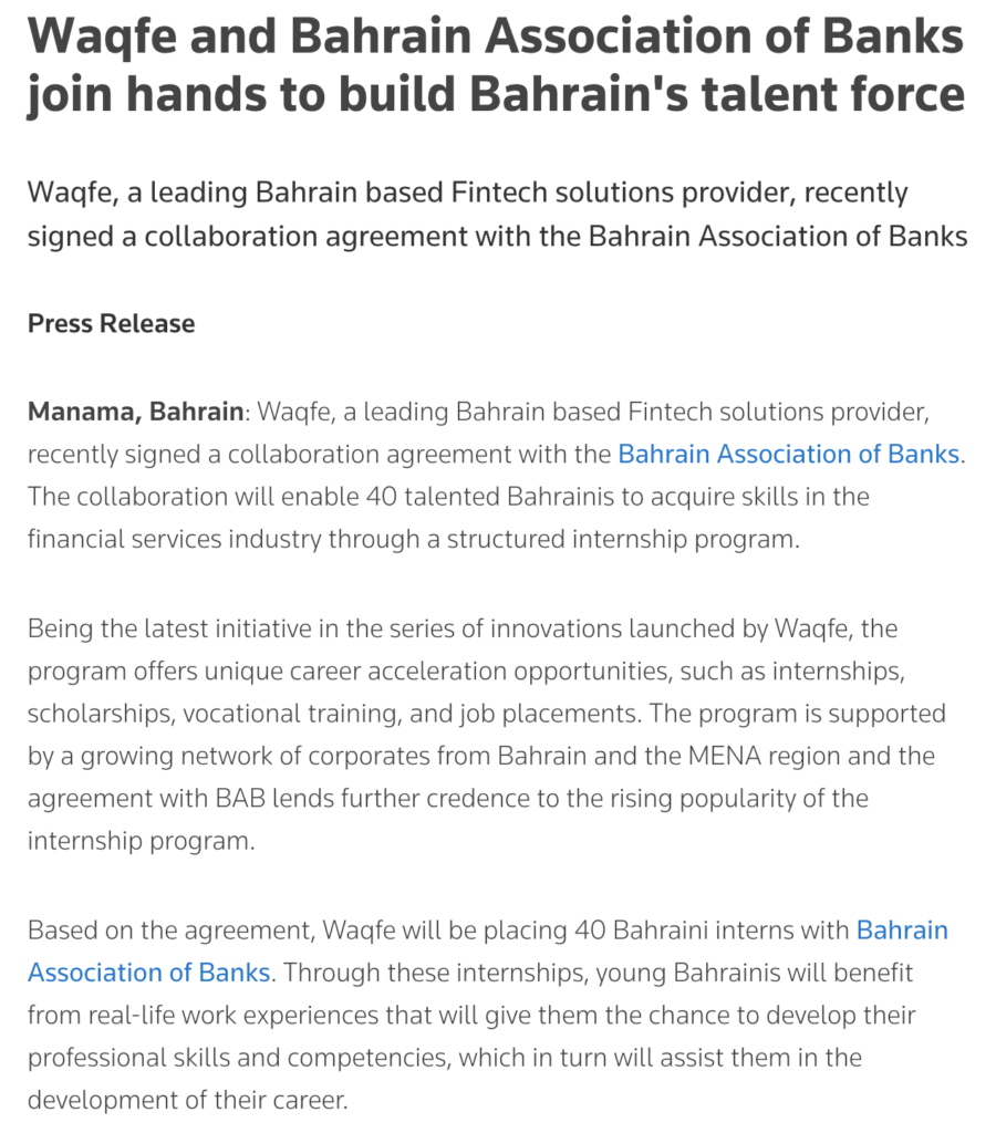 Aion Digital Signs Mou With Bahrain Association Of Banks Aion Digital